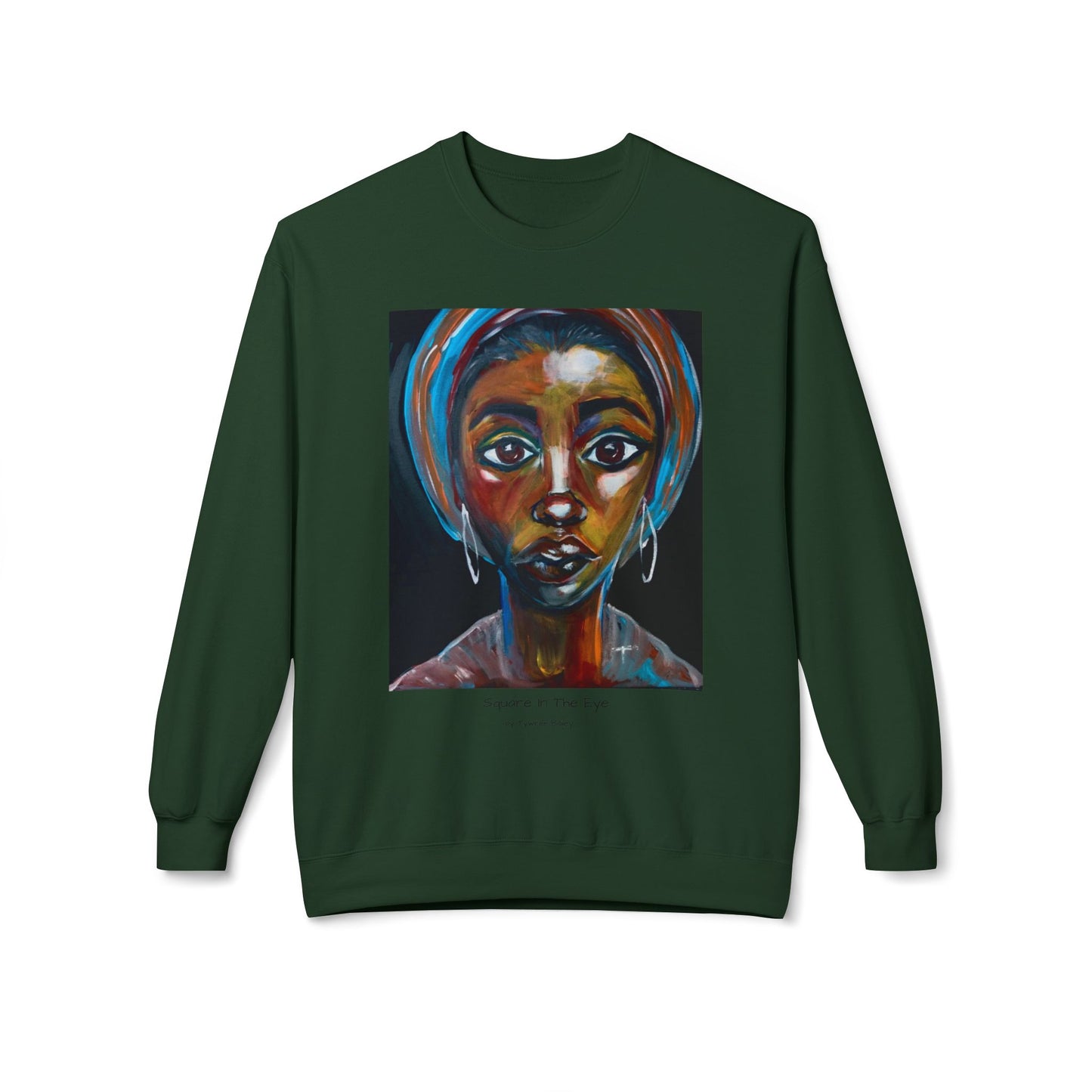 Square In The Eye - Artist Tywree Bailey - Unisex Midweight Softstyle Fleece Crewneck Sweatshirt