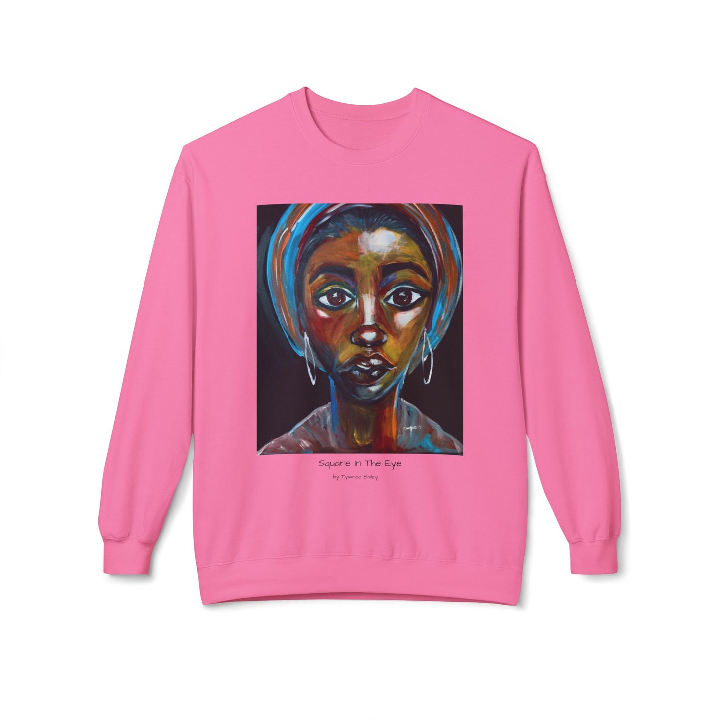 Square In The Eye - Artist Tywree Bailey - Unisex Midweight Softstyle Fleece Crewneck Sweatshirt