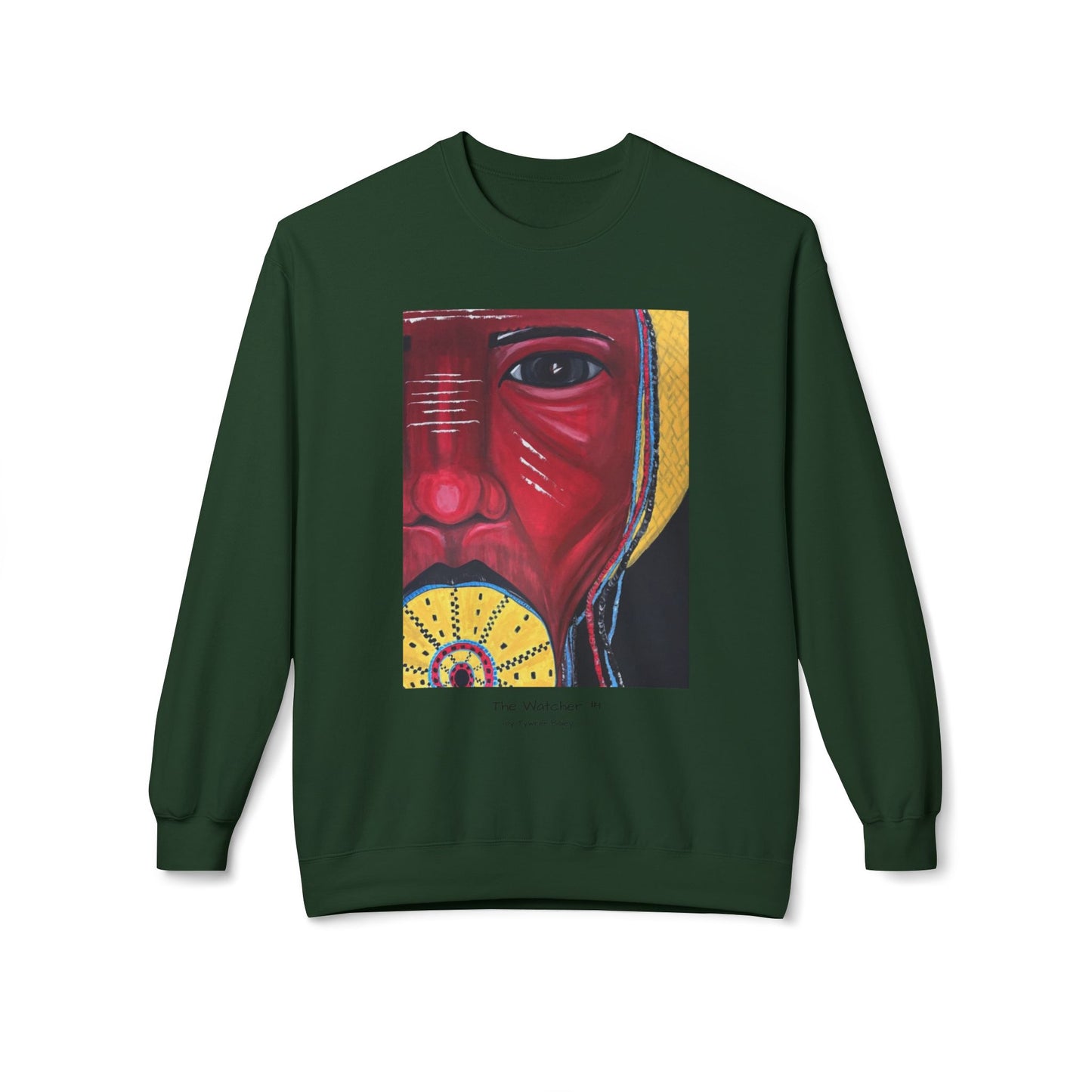 The Watcher #1 - Artist Tywree Bailey - Unisex Midweight Softstyle Fleece Crewneck Sweatshirt