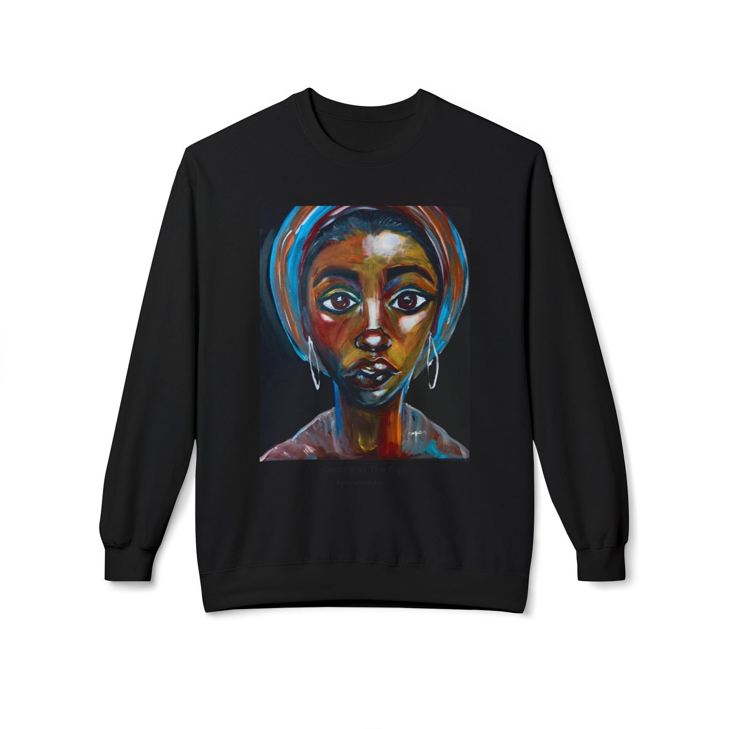 Square In The Eye - Artist Tywree Bailey - Unisex Midweight Softstyle Fleece Crewneck Sweatshirt