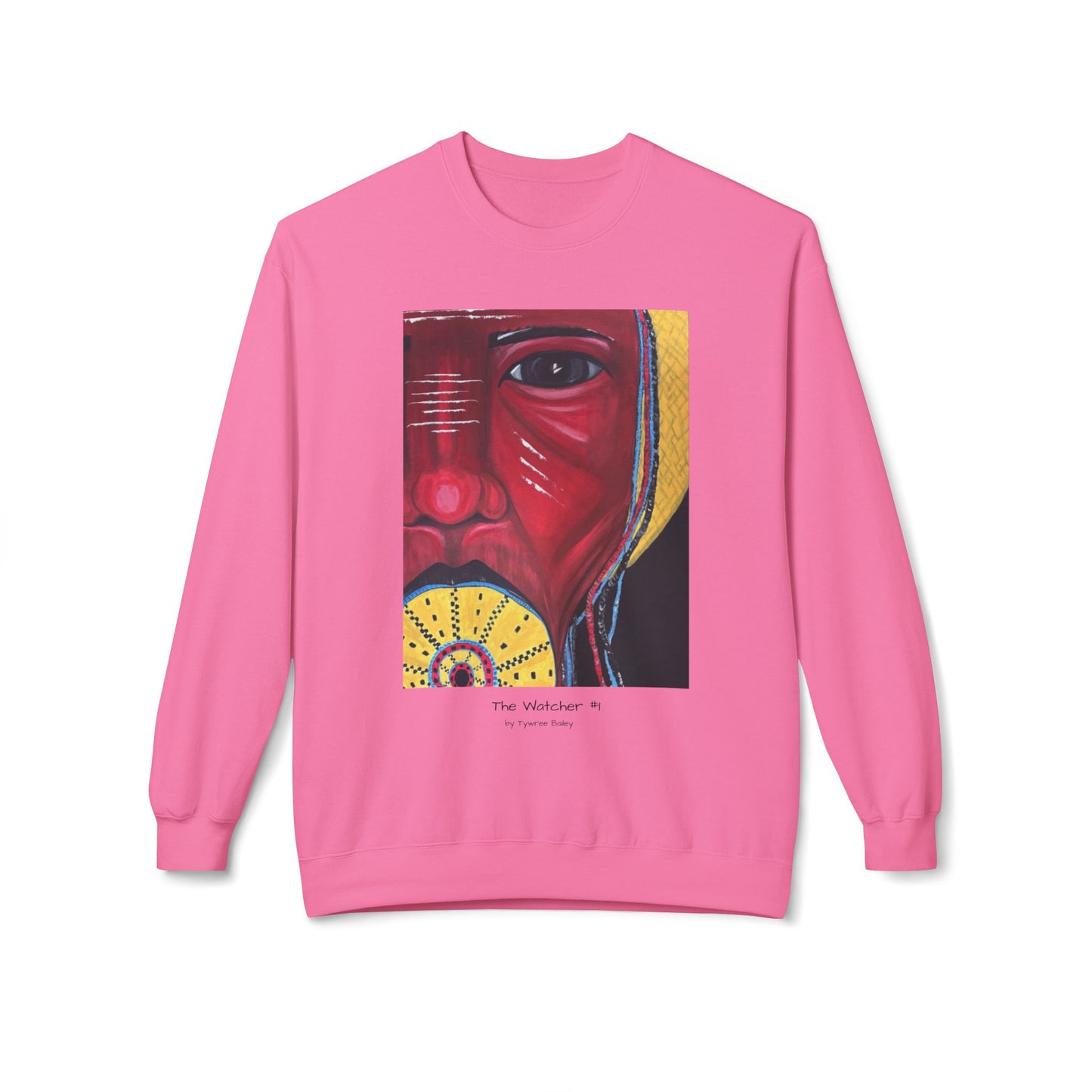 The Watcher #1 - Artist Tywree Bailey - Unisex Midweight Softstyle Fleece Crewneck Sweatshirt