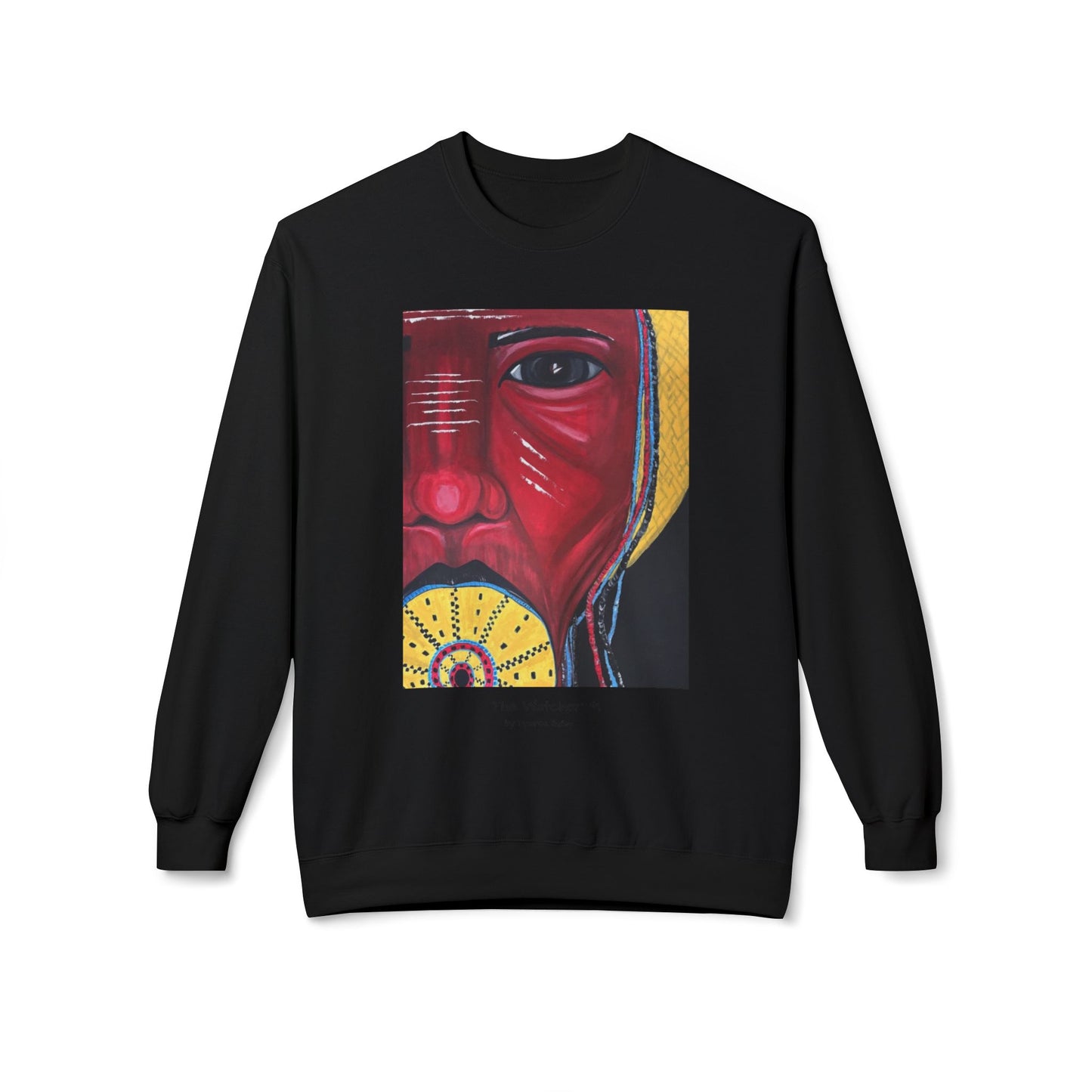 The Watcher #1 - Artist Tywree Bailey - Unisex Midweight Softstyle Fleece Crewneck Sweatshirt