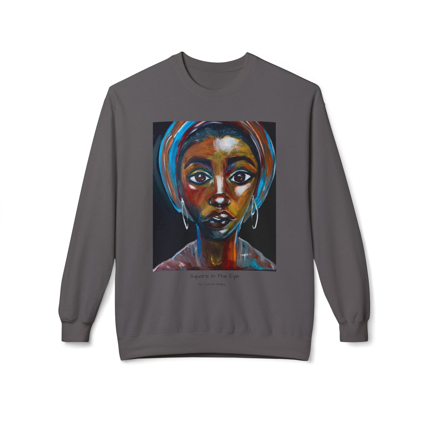 Square In The Eye - Artist Tywree Bailey - Unisex Midweight Softstyle Fleece Crewneck Sweatshirt