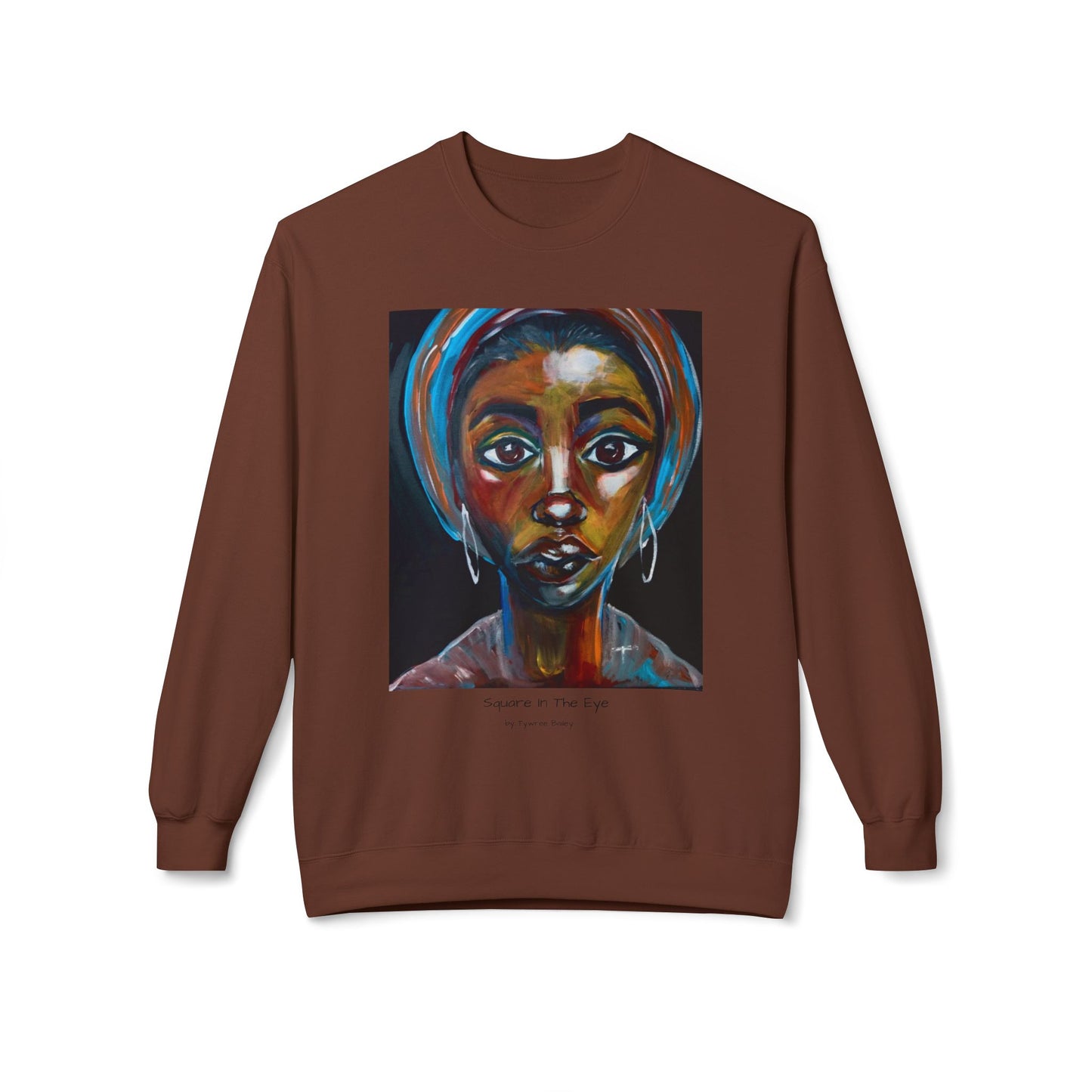 Square In The Eye - Artist Tywree Bailey - Unisex Midweight Softstyle Fleece Crewneck Sweatshirt