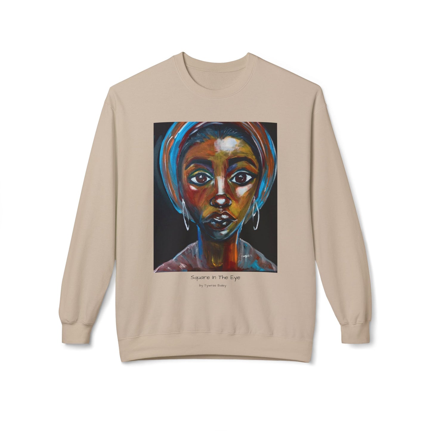 Square In The Eye - Artist Tywree Bailey - Unisex Midweight Softstyle Fleece Crewneck Sweatshirt