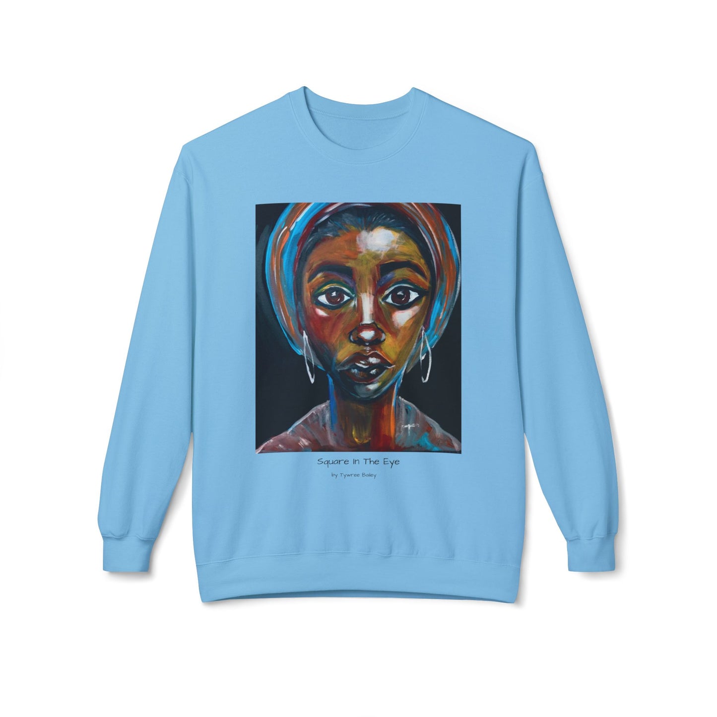 Square In The Eye - Artist Tywree Bailey - Unisex Midweight Softstyle Fleece Crewneck Sweatshirt