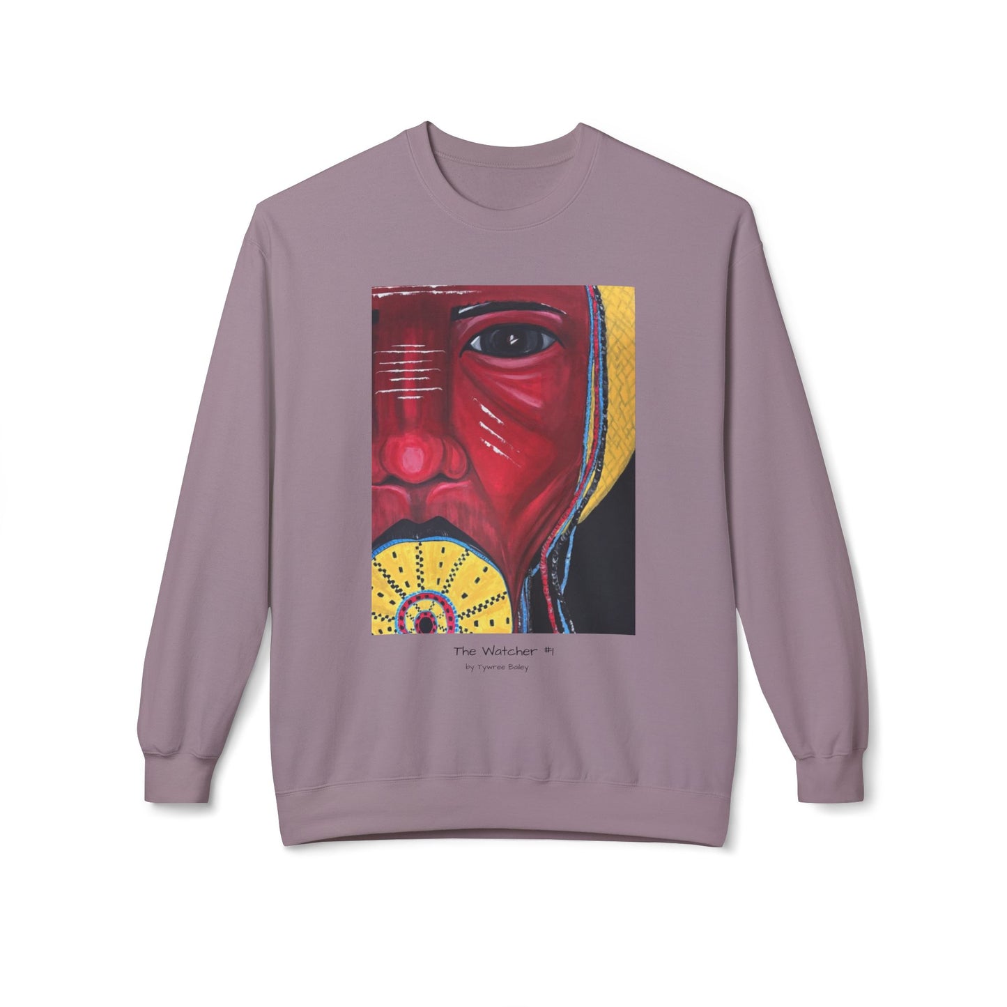 The Watcher #1 - Artist Tywree Bailey - Unisex Midweight Softstyle Fleece Crewneck Sweatshirt