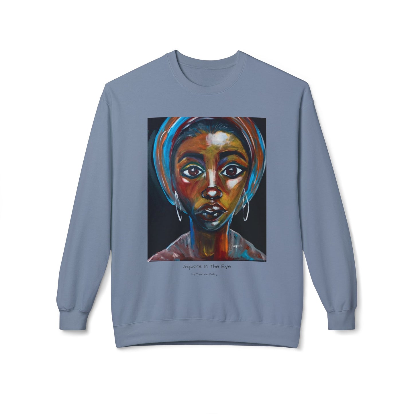 Square In The Eye - Artist Tywree Bailey - Unisex Midweight Softstyle Fleece Crewneck Sweatshirt