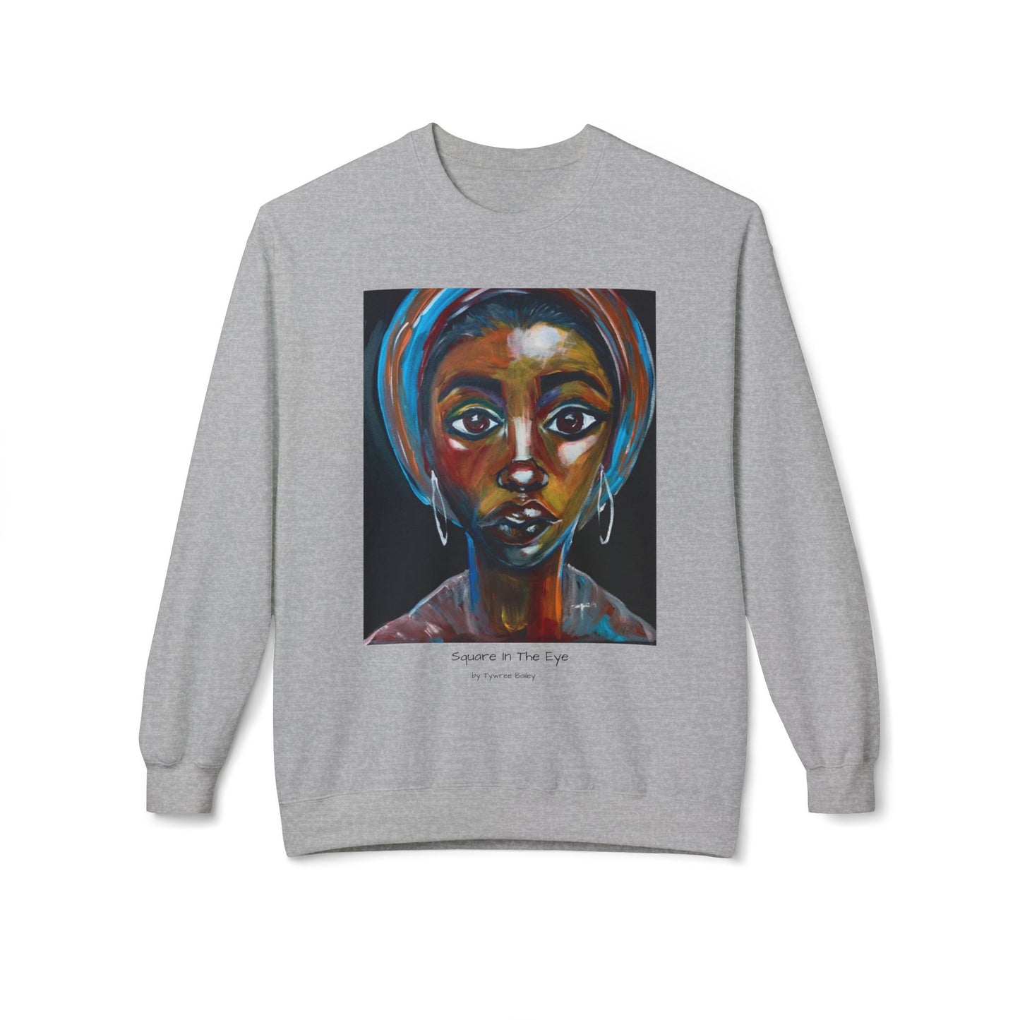 Square In The Eye - Artist Tywree Bailey - Unisex Midweight Softstyle Fleece Crewneck Sweatshirt