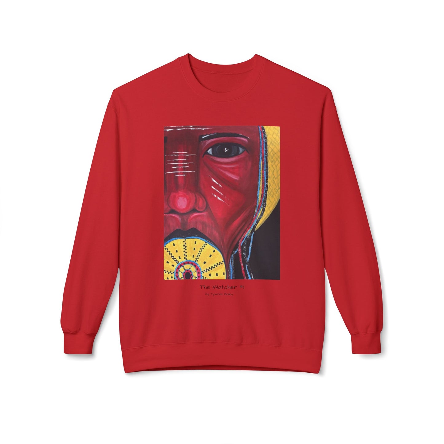 The Watcher #1 - Artist Tywree Bailey - Unisex Midweight Softstyle Fleece Crewneck Sweatshirt