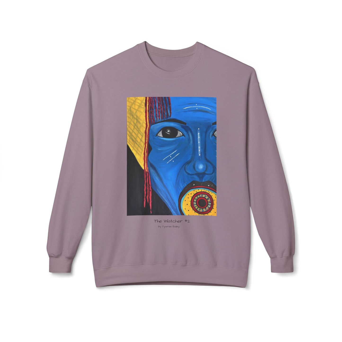 The Watcher #2 - Artist Tywree Bailey - Unisex Midweight Softstyle Fleece Crewneck Sweatshirt