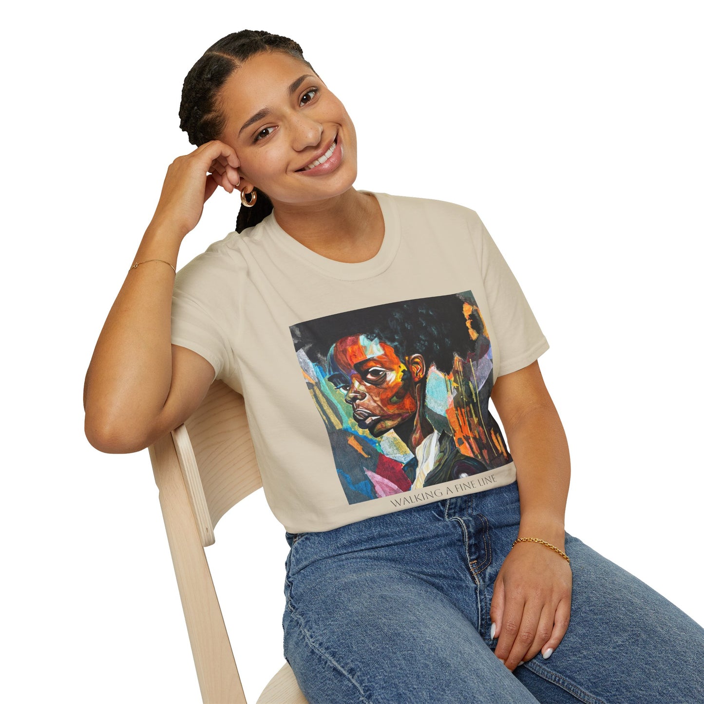 Walking A Fine Line - Artist Tylear - Unisex Softstyle T-Shirt