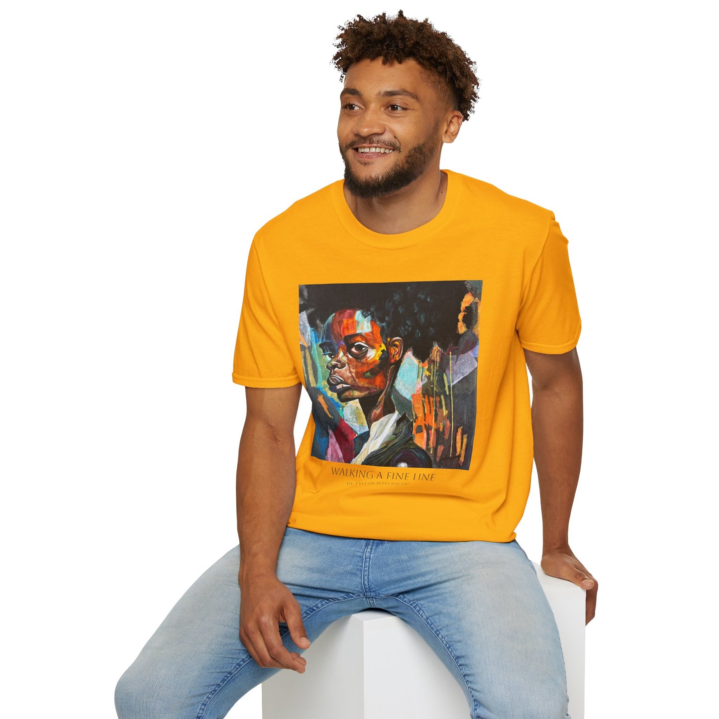 Walking A Fine Line - Artist Tylear - Unisex Softstyle T-Shirt