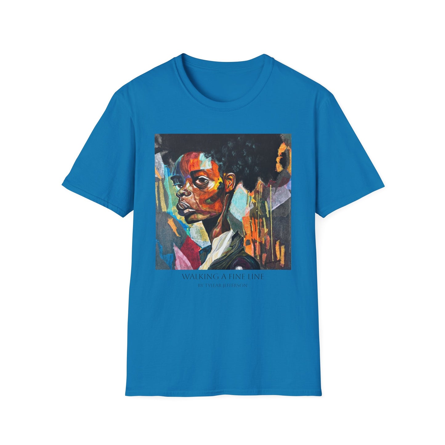 Walking A Fine Line - Artist Tylear - Unisex Softstyle T-Shirt