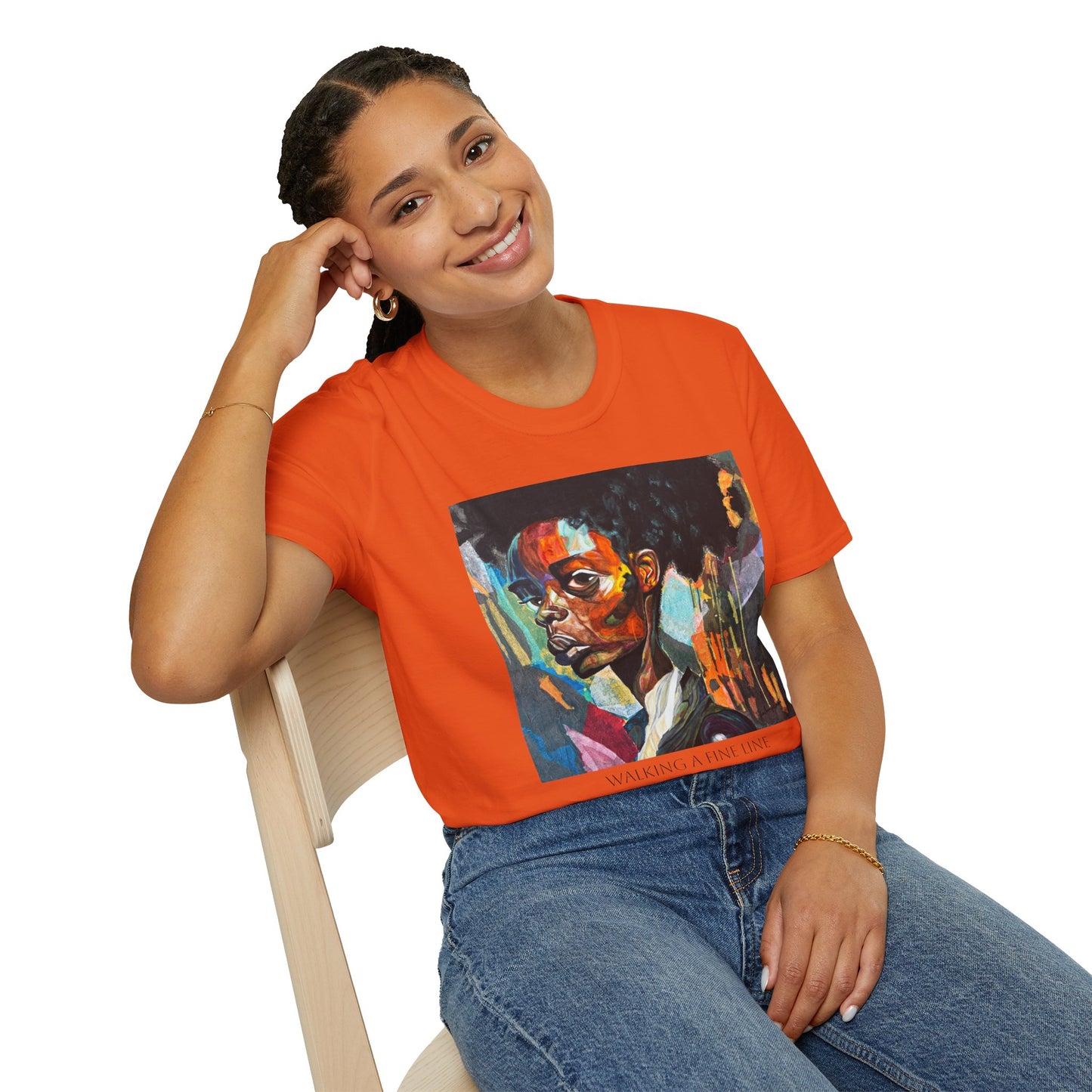 Walking A Fine Line - Artist Tylear - Unisex Softstyle T-Shirt