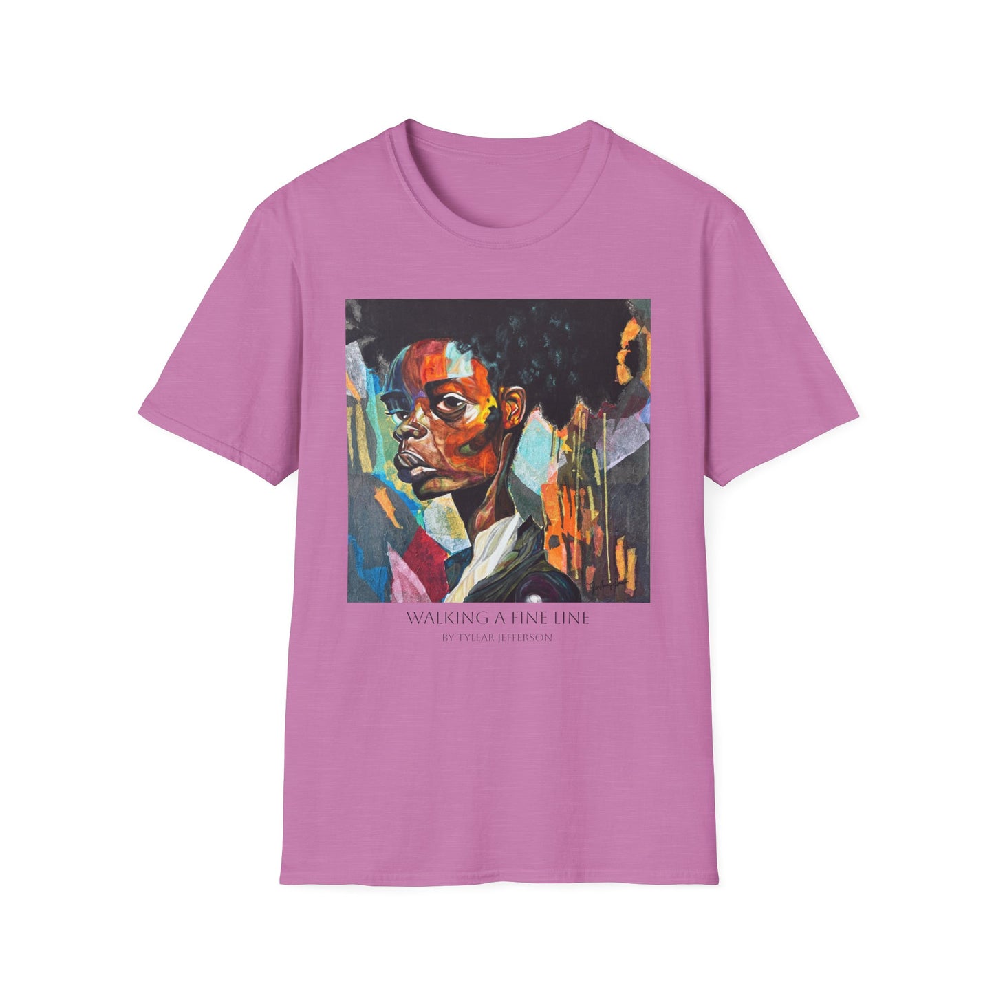 Walking A Fine Line - Artist Tylear - Unisex Softstyle T-Shirt