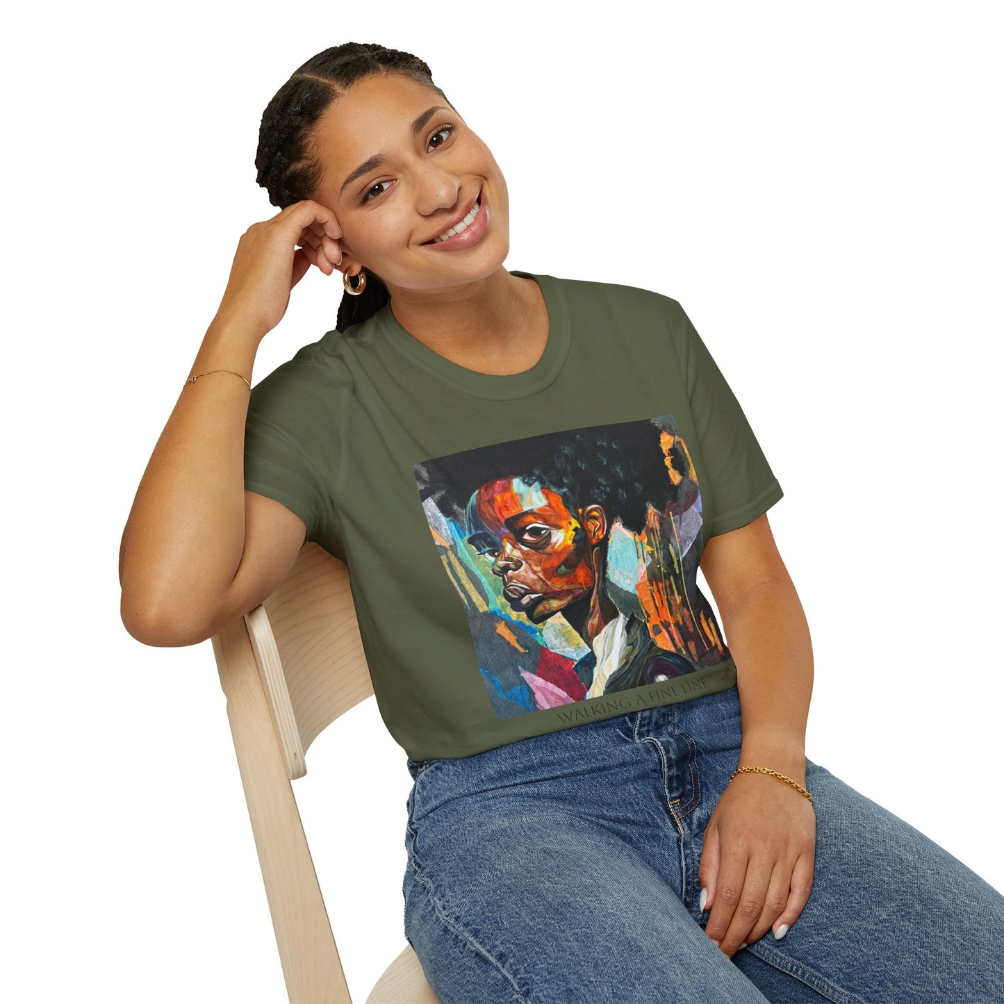 Walking A Fine Line - Artist Tylear - Unisex Softstyle T-Shirt