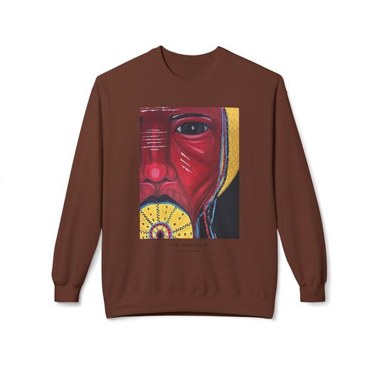 The Watcher #1 - Artist Tywree Bailey - Unisex Midweight Softstyle Fleece Crewneck Sweatshirt