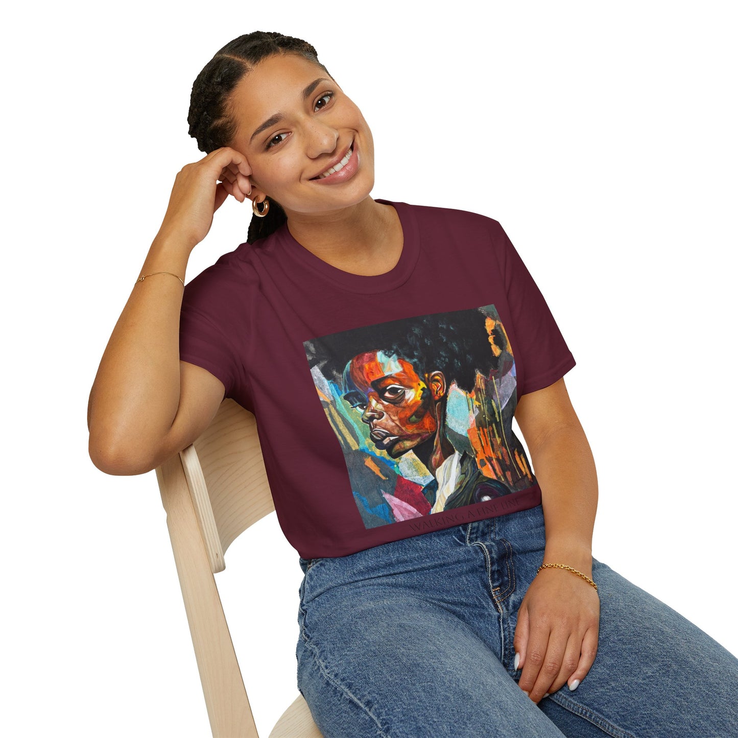 Walking A Fine Line - Artist Tylear - Unisex Softstyle T-Shirt
