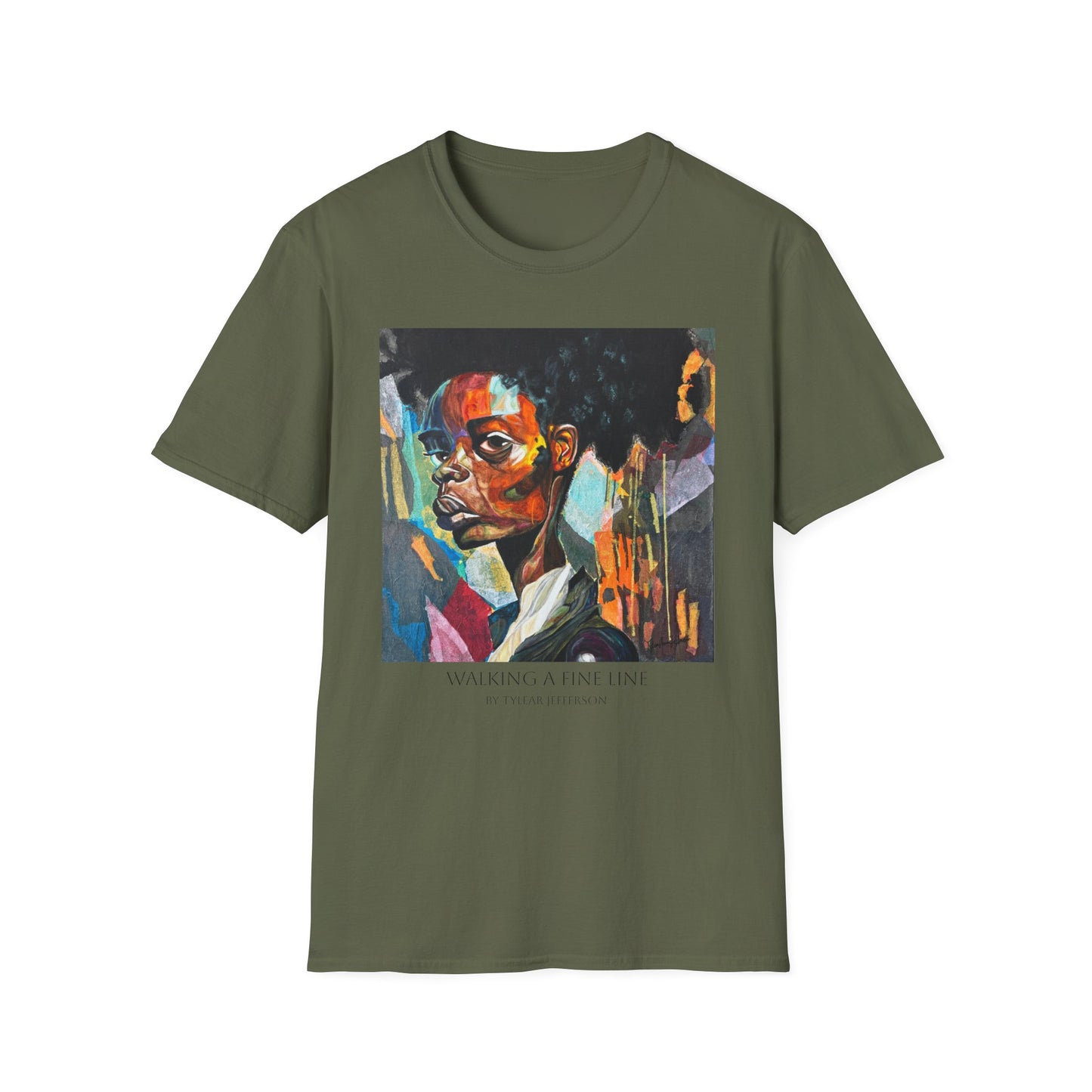 Walking A Fine Line - Artist Tylear - Unisex Softstyle T-Shirt