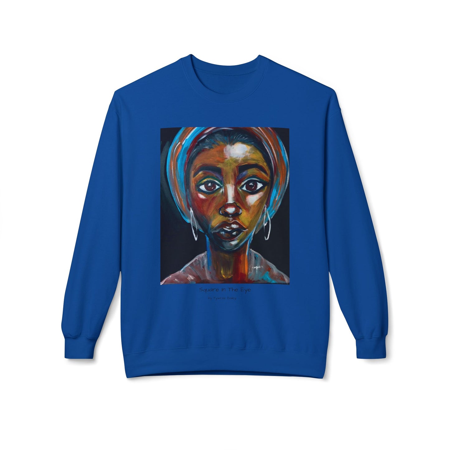 Square In The Eye - Artist Tywree Bailey - Unisex Midweight Softstyle Fleece Crewneck Sweatshirt
