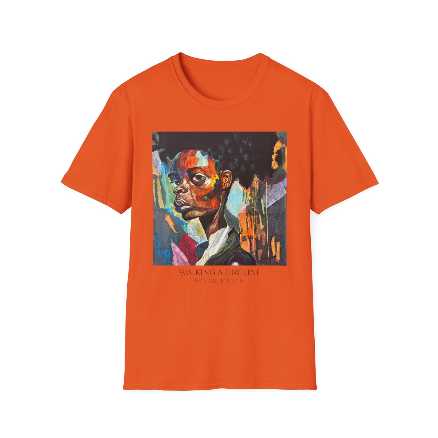 Walking A Fine Line - Artist Tylear - Unisex Softstyle T-Shirt