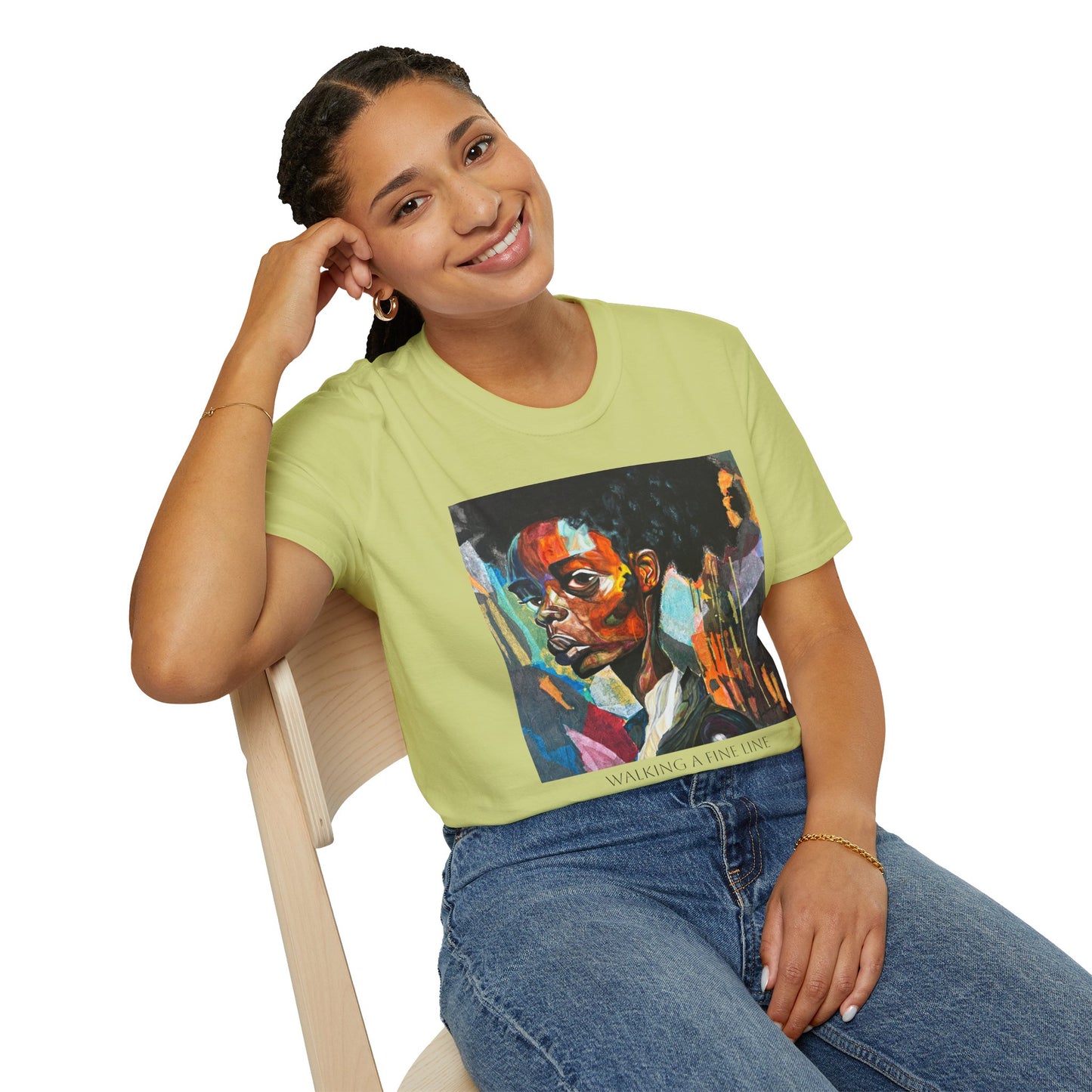 Walking A Fine Line - Artist Tylear - Unisex Softstyle T-Shirt