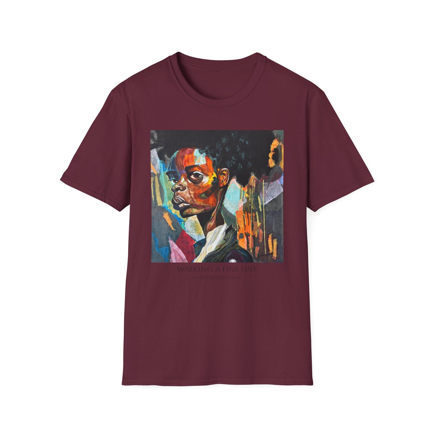 Walking A Fine Line - Artist Tylear - Unisex Softstyle T-Shirt