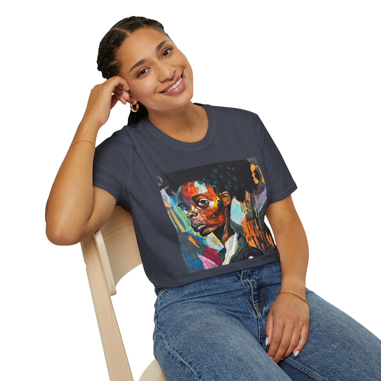 Walking A Fine Line - Artist Tylear - Unisex Softstyle T-Shirt