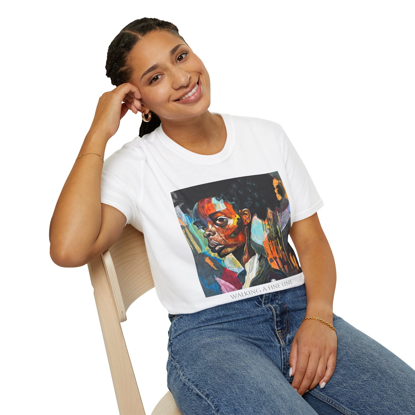 Walking A Fine Line - Artist Tylear - Unisex Softstyle T-Shirt