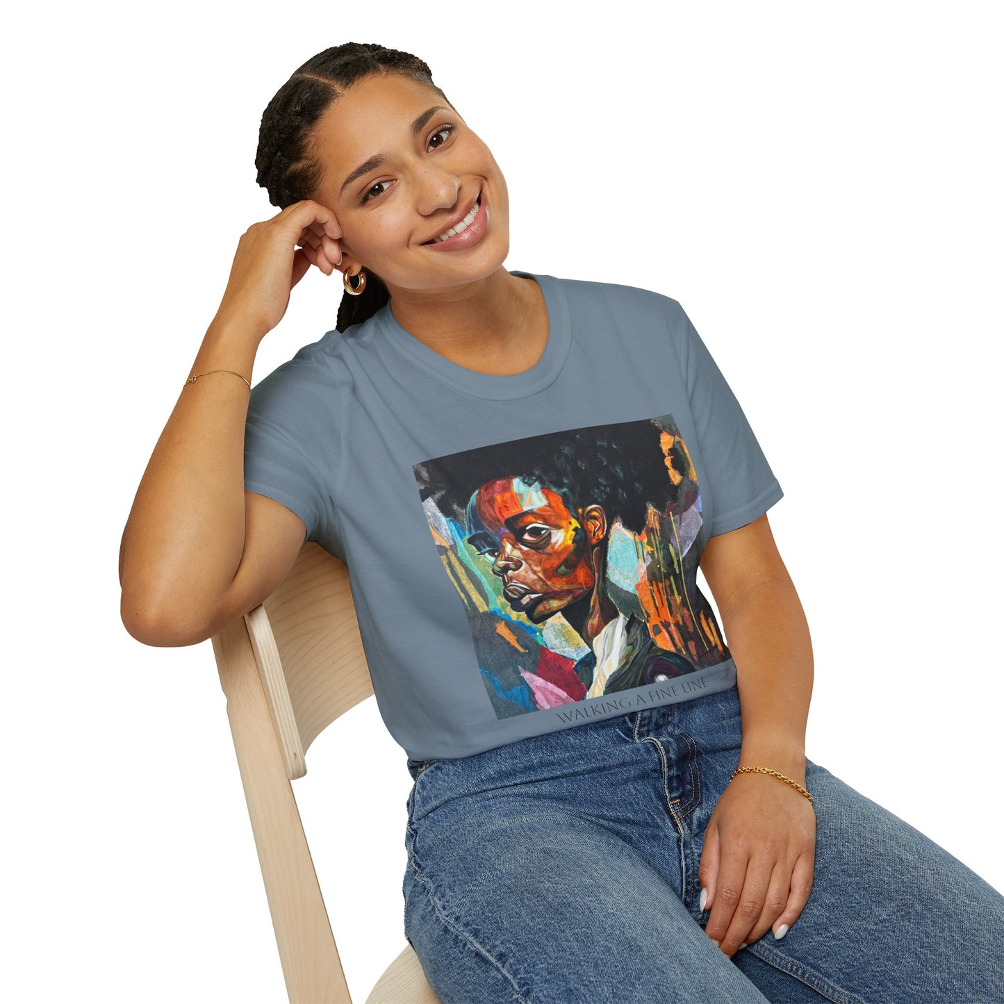 Walking A Fine Line - Artist Tylear - Unisex Softstyle T-Shirt